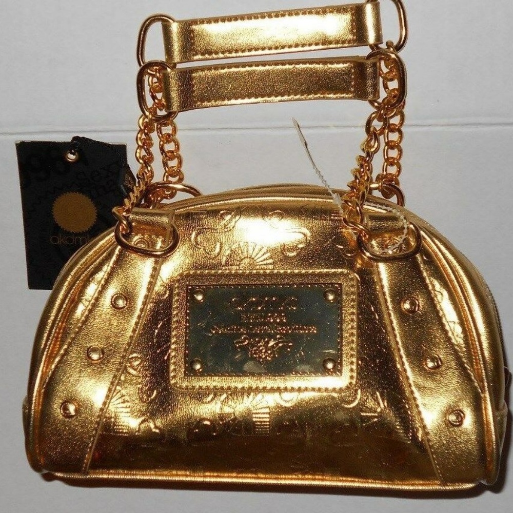 Vintage Designer Gold Hardware Chain Purse Handbag - Picture 6 of 7